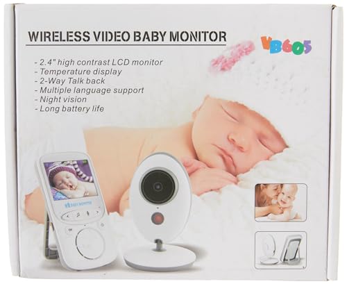 MYPIN Baby Monitor 2.4" LCD, Camera, Night Vision, Two-Way Audio & Temp
