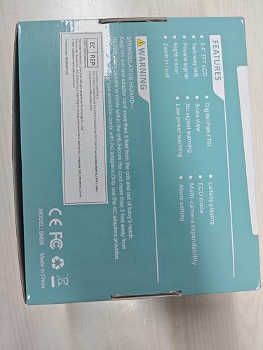 Babystar 2.4" HD Baby Monitor, Camera, Night Vision, Two-Way Audio & Lullabies