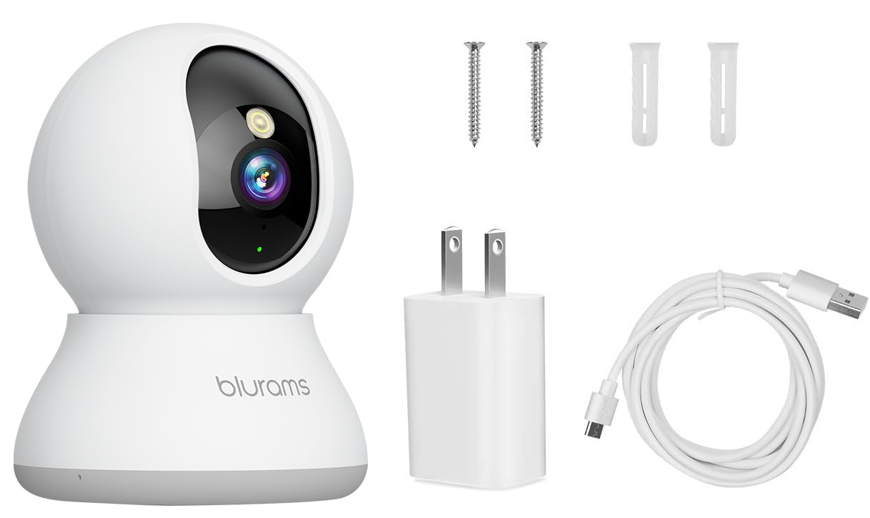 Blurams 2K Pet Camera – Indoor, 360° Security, Color Night Vision, Two-Way Audio