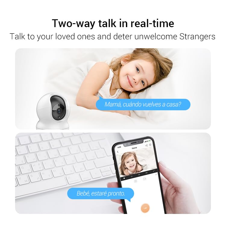 EZVIZ CP1 Pro 2K Camera – Indoor, Baby Monitor, 360° Pan/Tilt, Audio