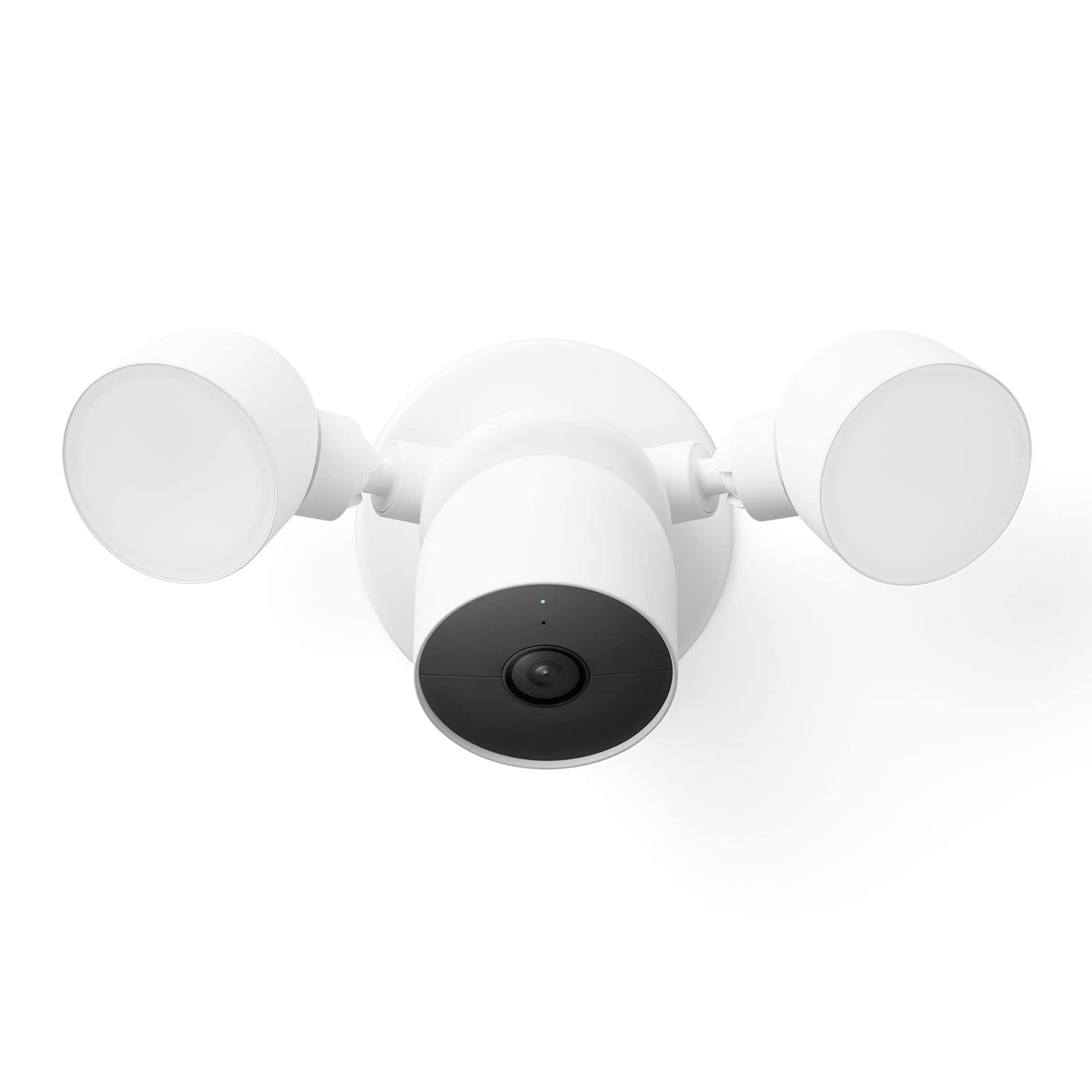 Google GM493 and G3AL9 Nest Cam with Floodlight (Outdoor, Wired) Security Camera - Smart Home WiFi Camera, Snow