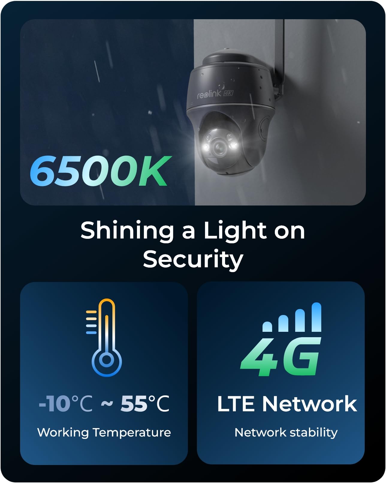 Reolink 4K/8MP 4G Camera, Solar-powered Security Camera Outdoor with Colour Night Vision, No WiFi Security Camera, Pet/Person/Vehicle Detection, Outdoor Camera Wireless, Go PT Ultra-G + Solar Panel