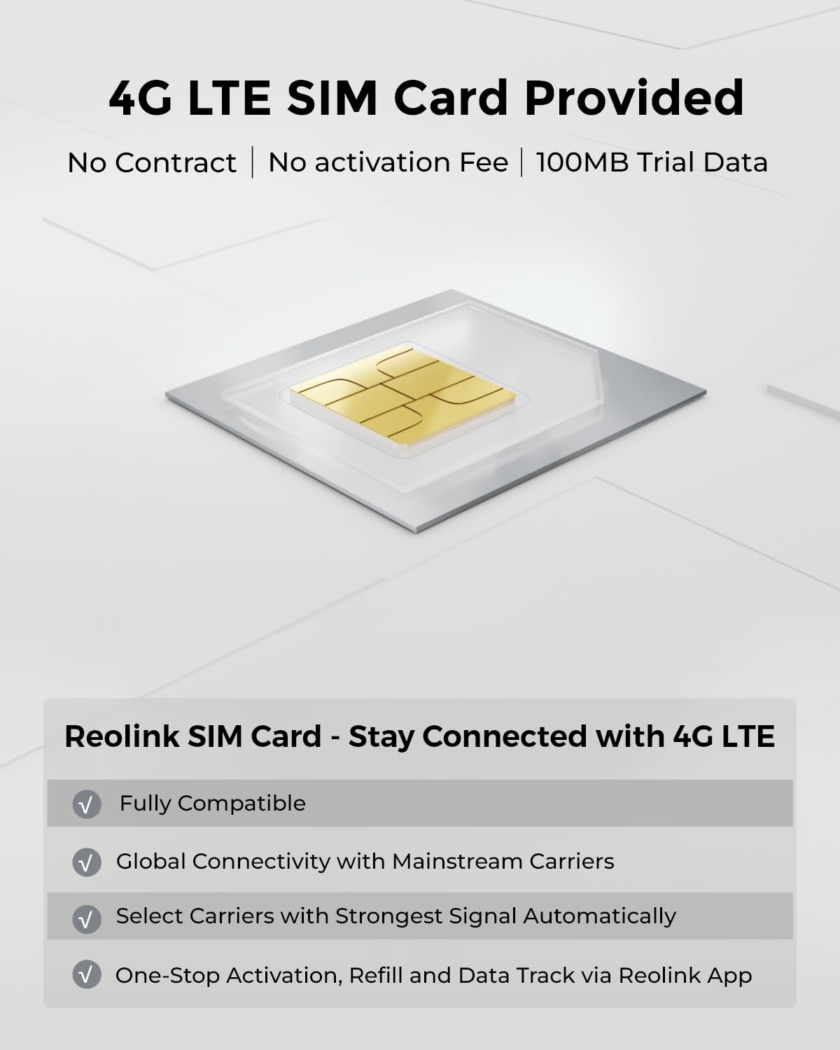 Reolink 4G LTE Cellular Outdoor Security Camera + 32GB SD Card, No WiFi Security Camera Outdoor Wireless Go PT Plus+Solar Panel, 3K HD Color Night Vision, Person/Vehicle/Animal Detection, 2-Way Audio