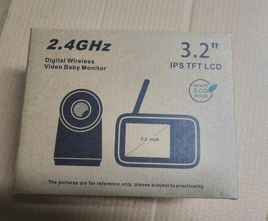 HelloBaby HB6339 Baby Monitor – 3.2" Display, Camera & Audio, Rotatable, Night Vision