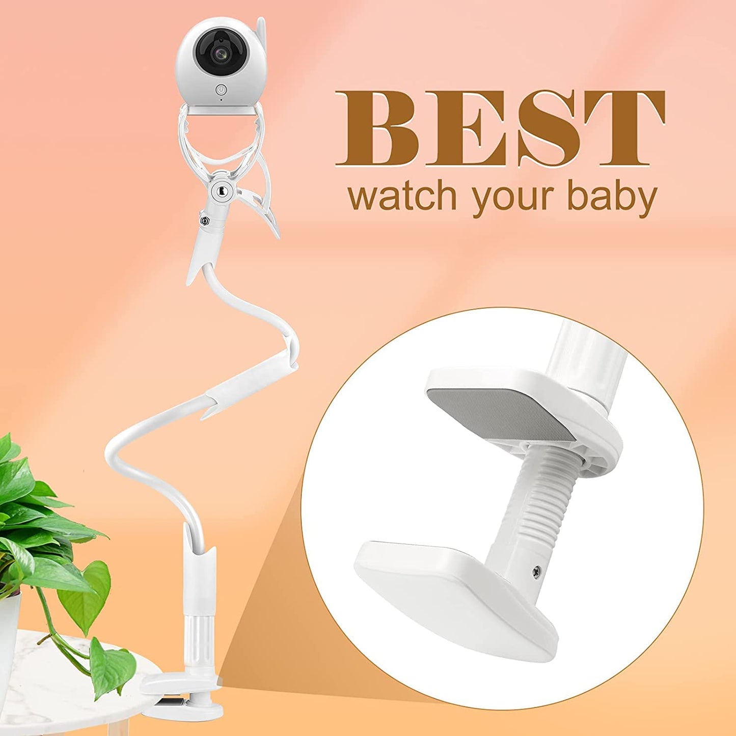 MYPIN Baby Monitor Holder – Flexible Universal Stand for Camera, Indoor