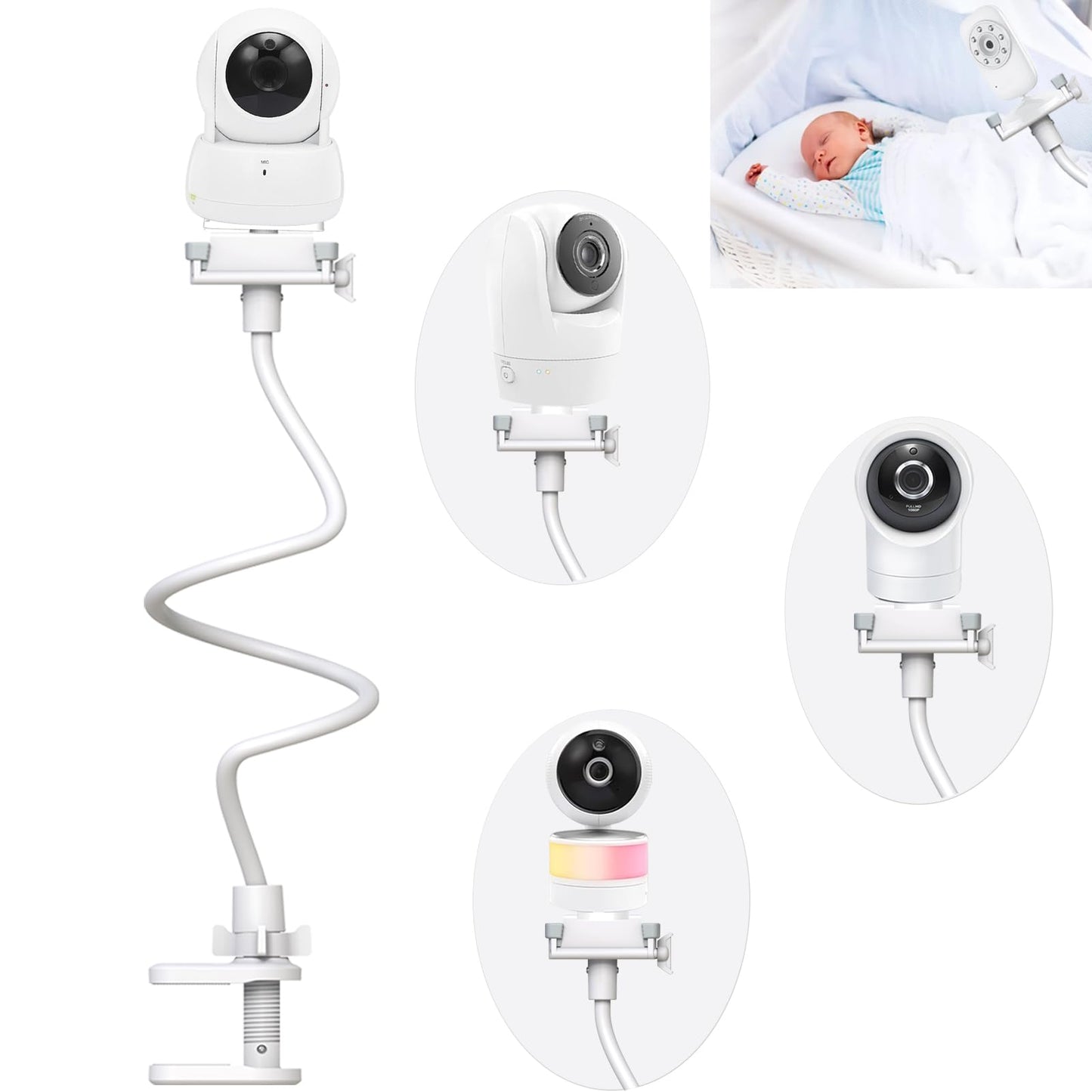 EYSAFT Baby Monitor Holder, Universal Stand for VTech & LeapFrog Models