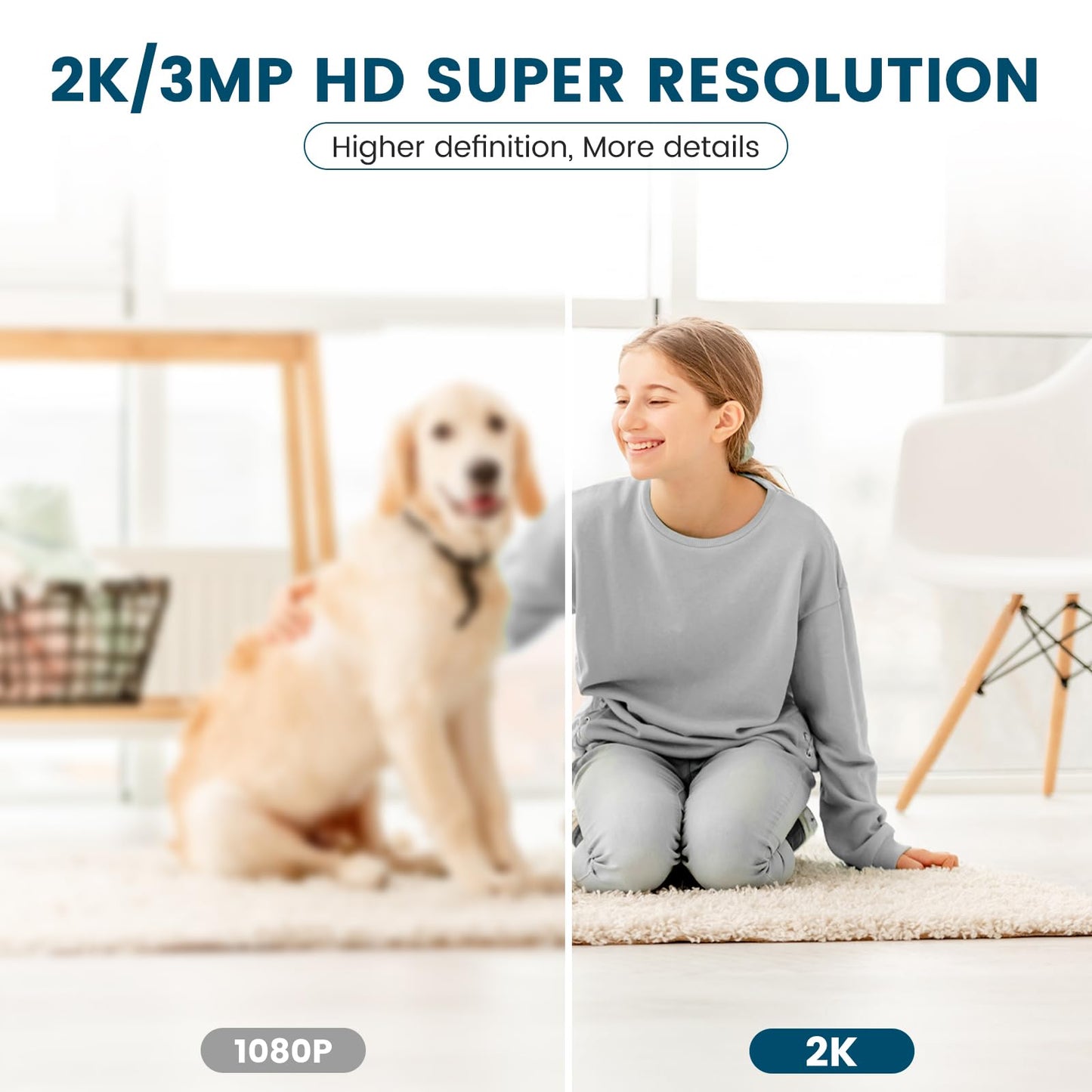 litokam Little Elf 2K Camera – Indoor, Motion Sensor, Two-Way Audio, IR