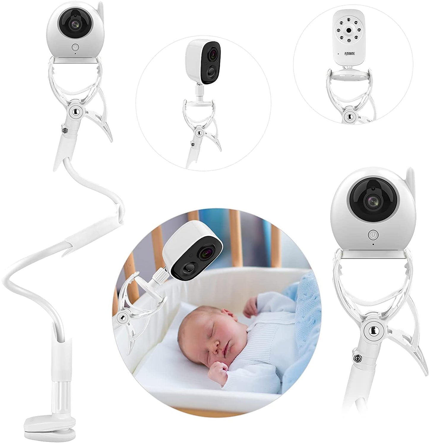 MYPIN Baby Monitor Holder – Flexible Universal Stand for Camera, Indoor
