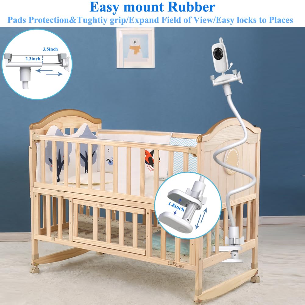 Derebir Baby Monitor Holder – Flexible Universal Stand for 1/4" Cameras