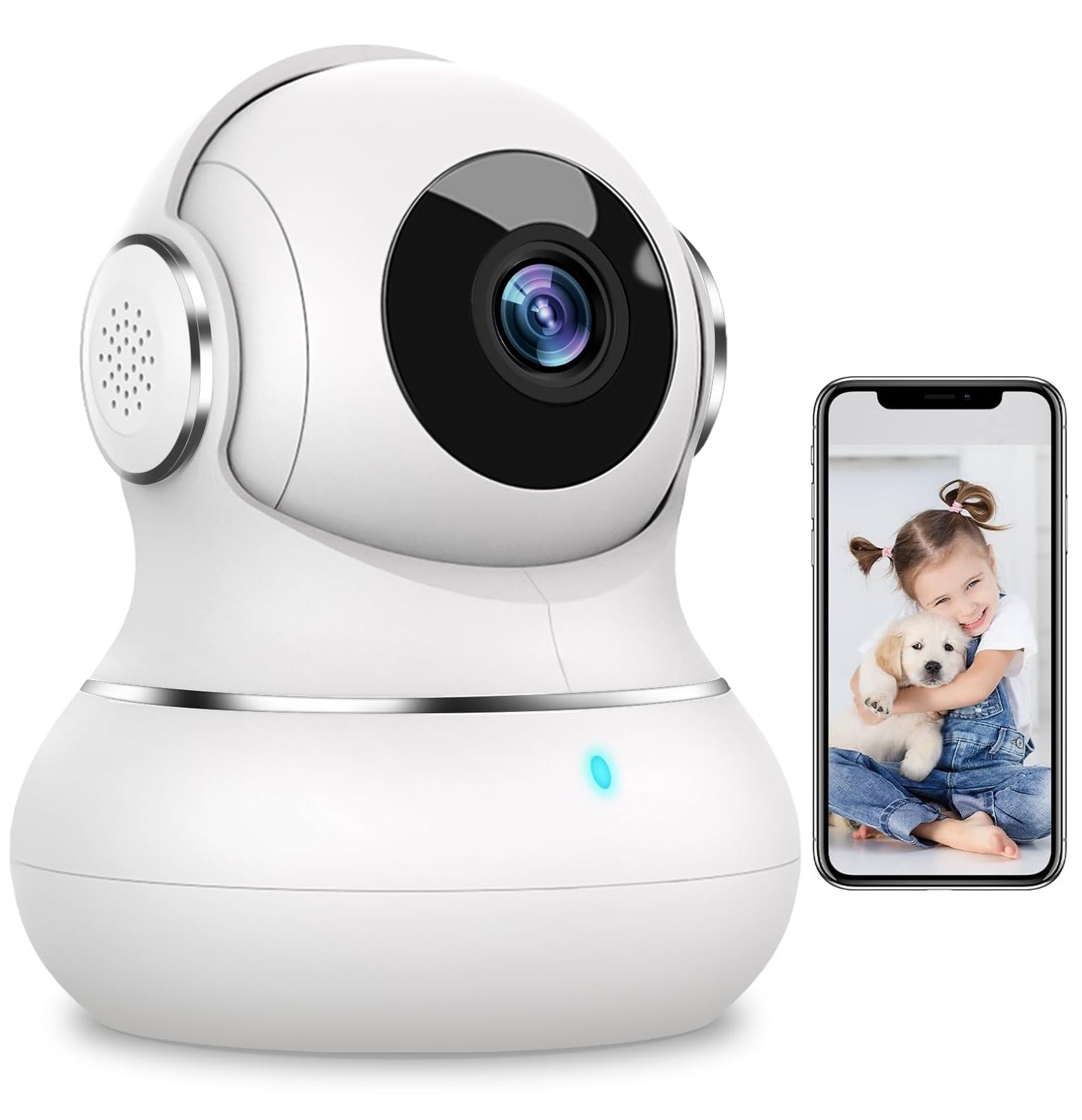 litokam Little Elf 2K Camera – Indoor, Motion Sensor, Two-Way Audio, IR