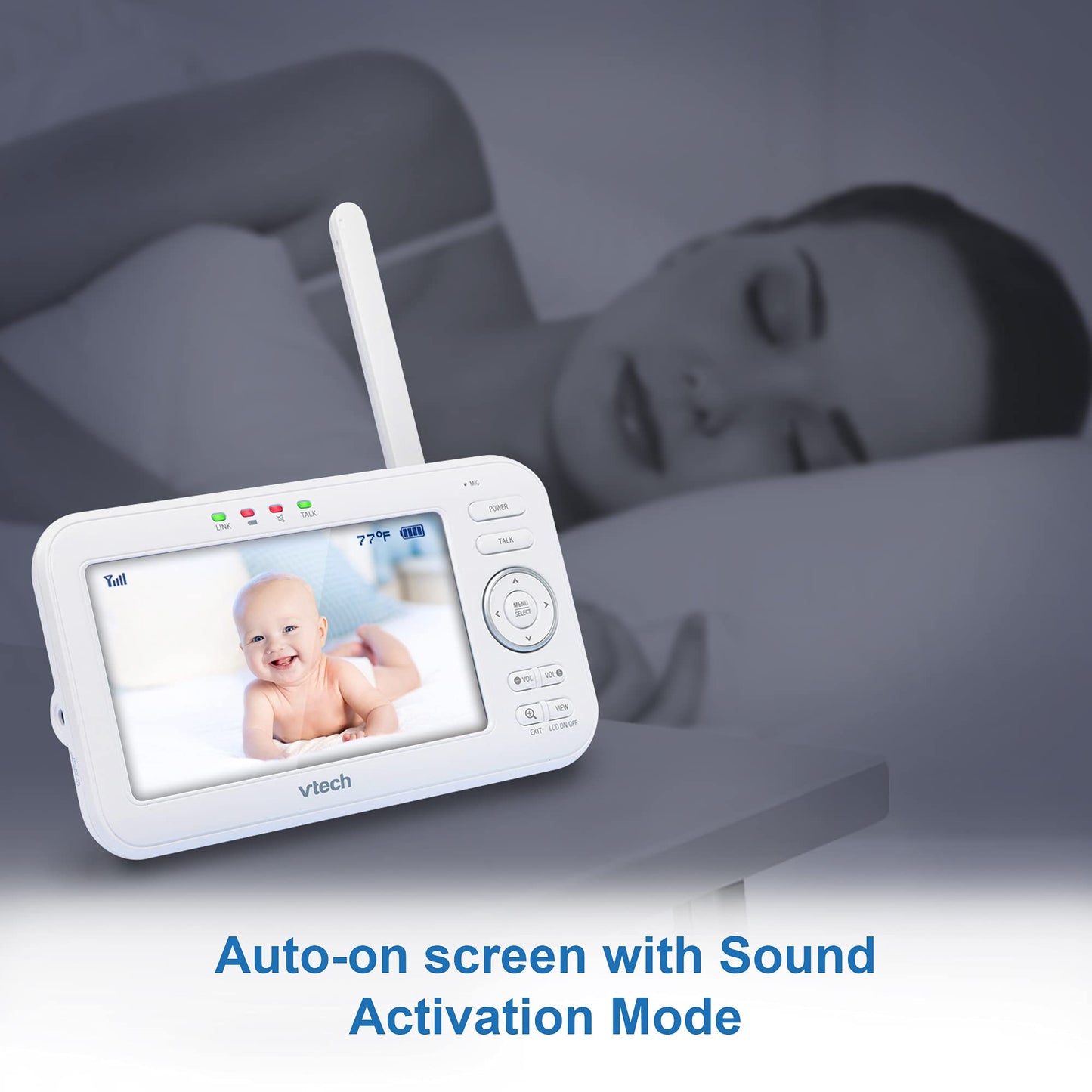 VTech VM5463-2 Baby Monitor β 5" LCD, 2 Cameras, PTZ, Night Light & Audio