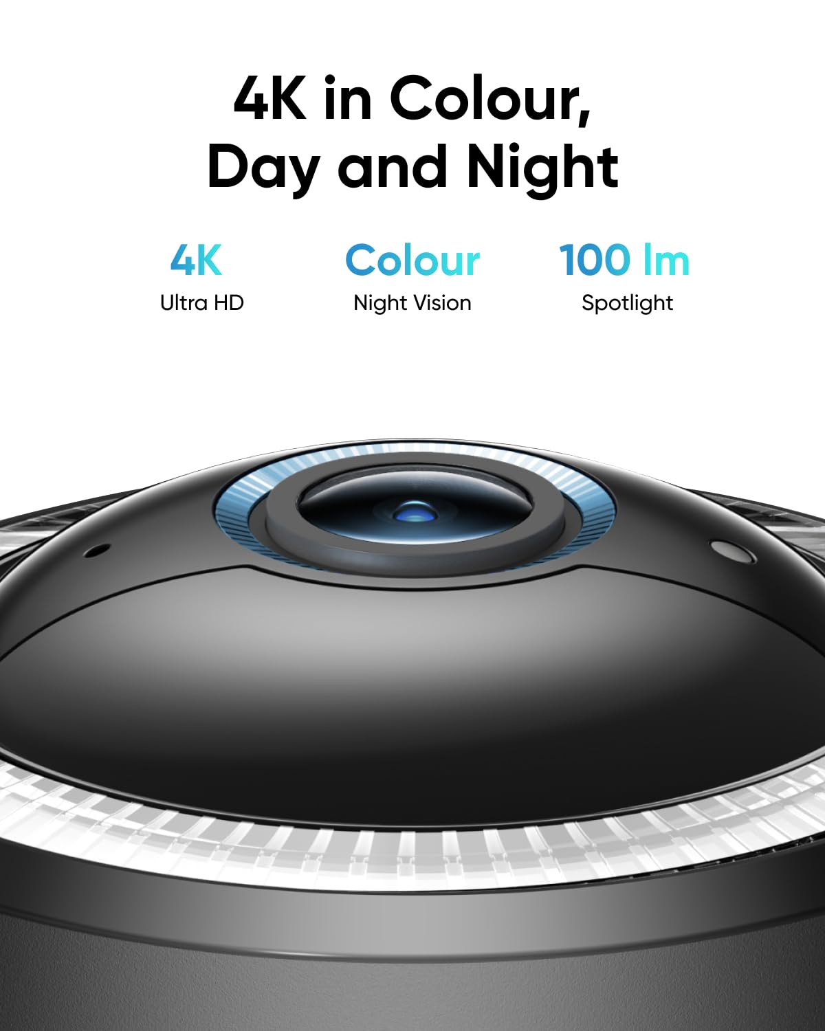 eufy Security 4G LTE Cam S330 with Wi-Fi, 4K UHD Pan Tilt, Wireless, Solar Powered with Solar Panel, AI Human/Vehicle Tracking, with SIM Card