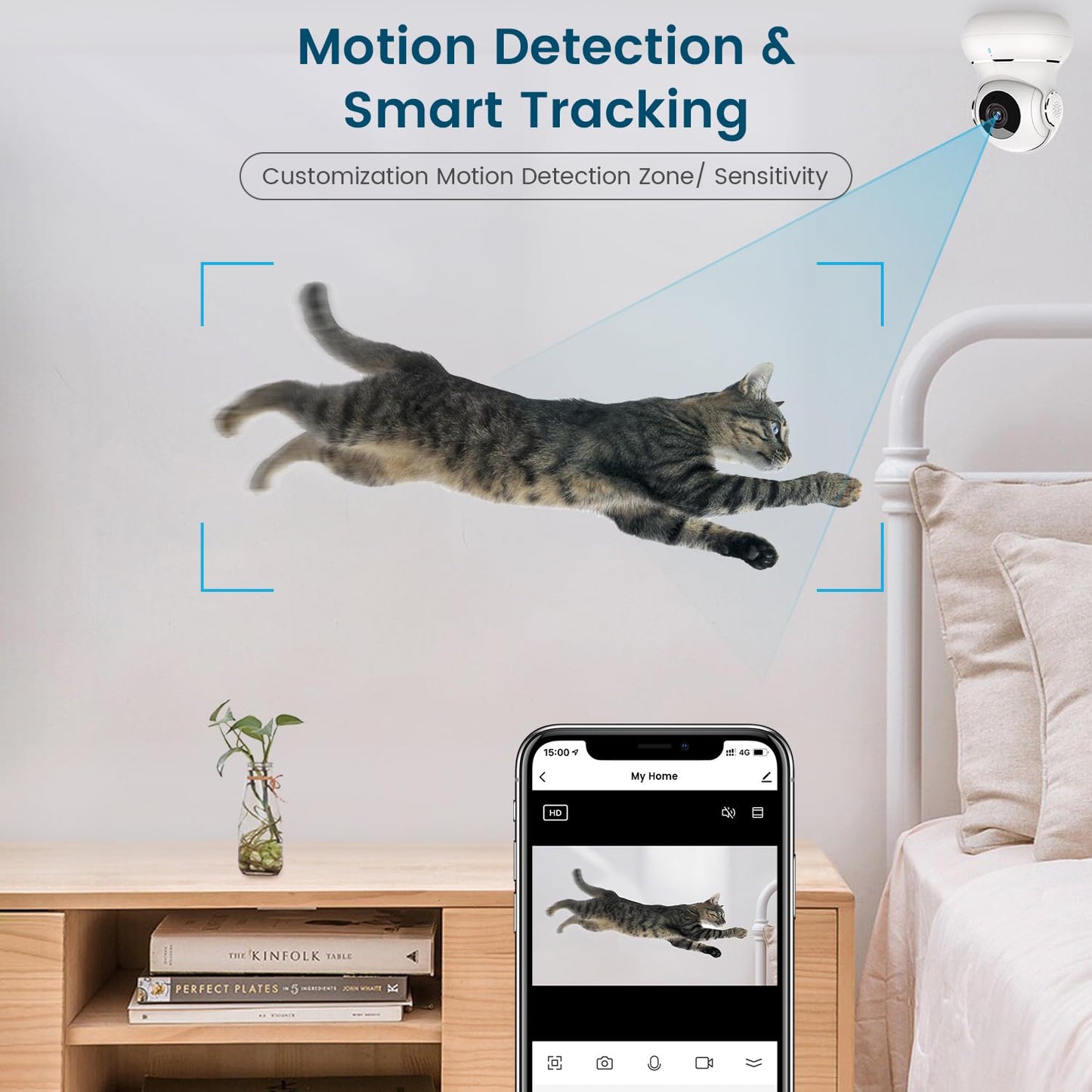 litokam Little Elf 2K Camera – Indoor, Motion Sensor, Two-Way Audio, IR