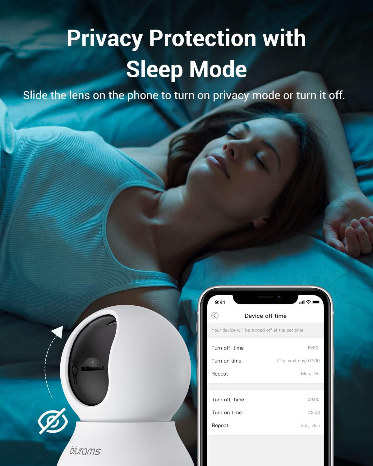 Blurams 2K Pet Camera – Indoor, 360° Security, Color Night Vision, Two-Way Audio