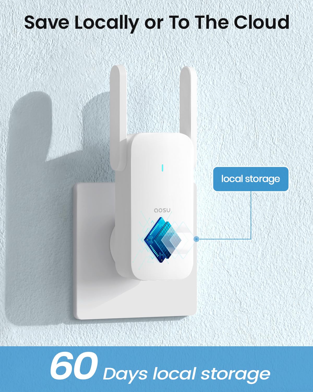 aosu Video Doorbell Wireless, 5MP UHD, Triple Motion Detection Doorbell Camera with 2.4/5 GHz WiFi, 180-Day Battery Life, 2 Month Local Storage, WiFi Homebase, Work with Alexa, 8G Built-in