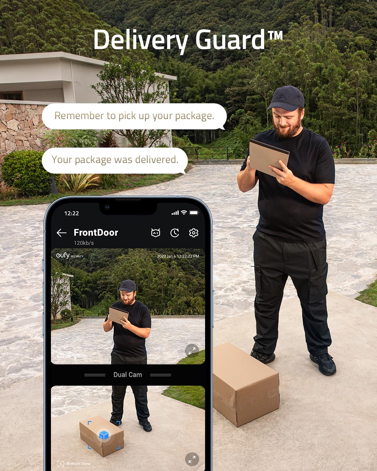 eufy Security Video Doorbell S330 (Battery-Powered) with Homebase, Dual Motion Detection, Package Detection, 2K HD, No Monthly Fee, 16GB Local Storage