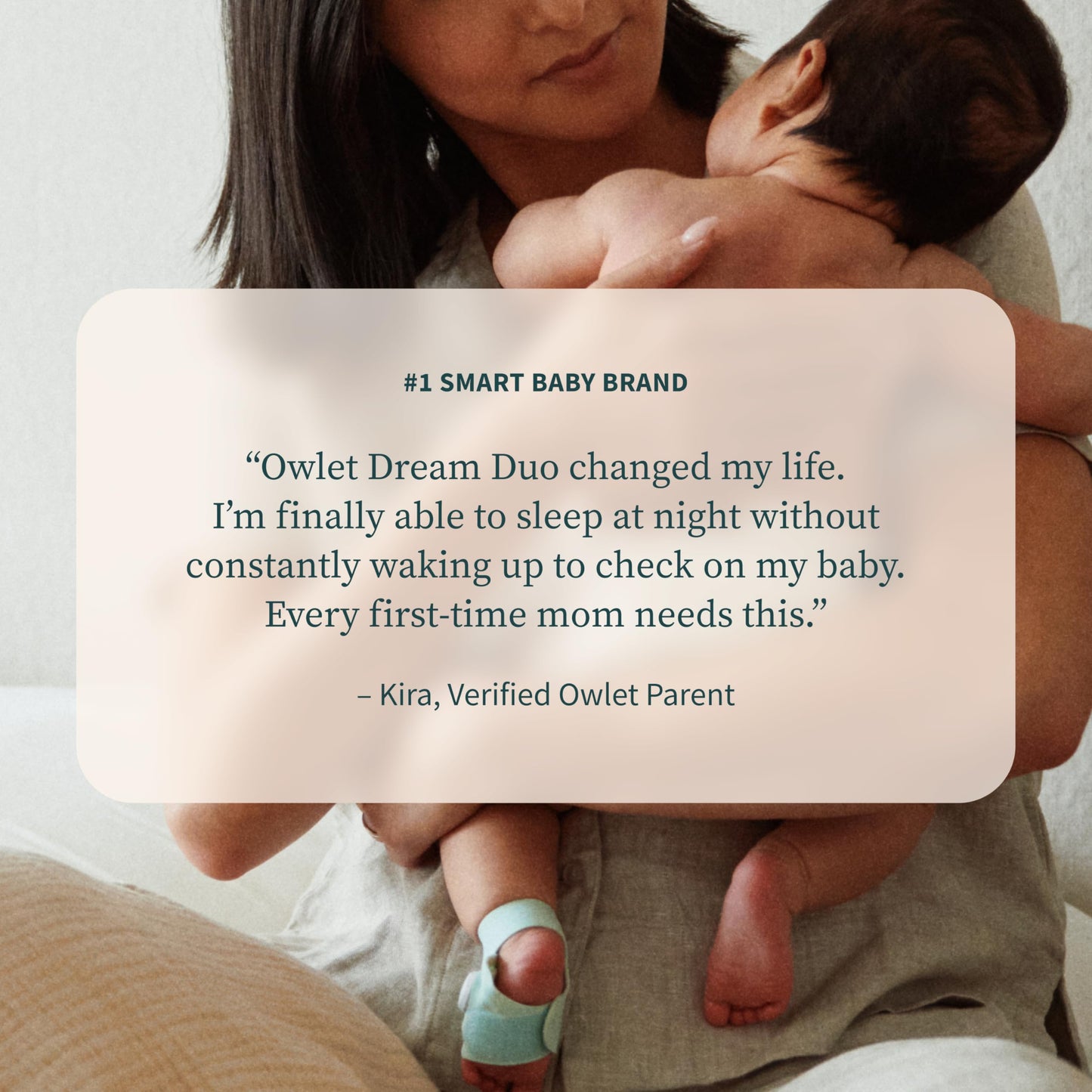 Owlet Dream Duo 3rd Gen Baby Monitor with Sock, 2K HD Video & Vital Signs