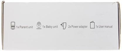 MYPIN Baby Monitor 2.4" LCD, Camera, Night Vision, Two-Way Audio & Temp