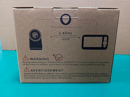 Blemil 5" Baby Monitor, Split-Screen, PTZ, Night Vision, Two-Way Audio, 30 h