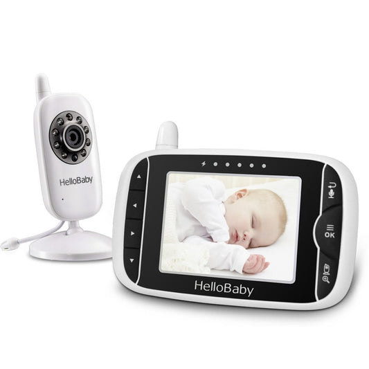 HelloBaby HB32 Baby Monitor, 3.2" Display, Camera, Night Vision & Two-Way Audio