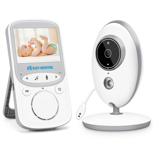 MYPIN Baby Monitor 2.4" LCD, Camera, Night Vision, Two-Way Audio & Temp