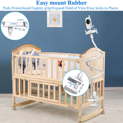 Derebir Baby Monitor Holder – Flexible Universal Stand for 1/4" Cameras