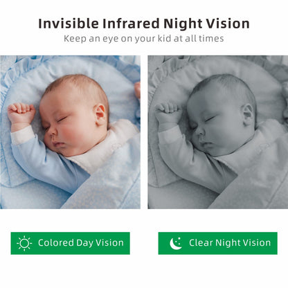Babystar 2.4" HD Baby Monitor, Camera, Night Vision, Two-Way Audio & Lullabies