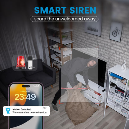 litokam Little Elf 2K Camera – Indoor, Motion Sensor, Two-Way Audio, IR