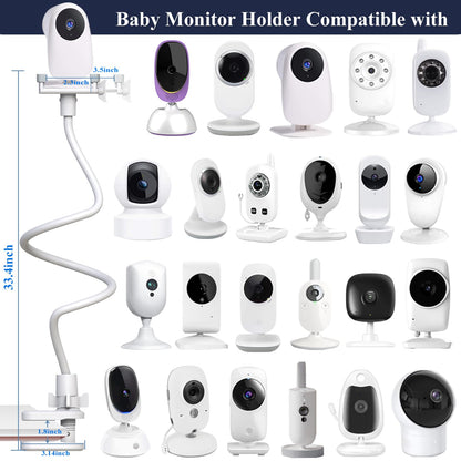 Derebir Baby Monitor Holder – Flexible Universal Stand for 1/4" Cameras