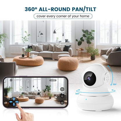 litokam Little Elf 2K Camera – Indoor, Motion Sensor, Two-Way Audio, IR